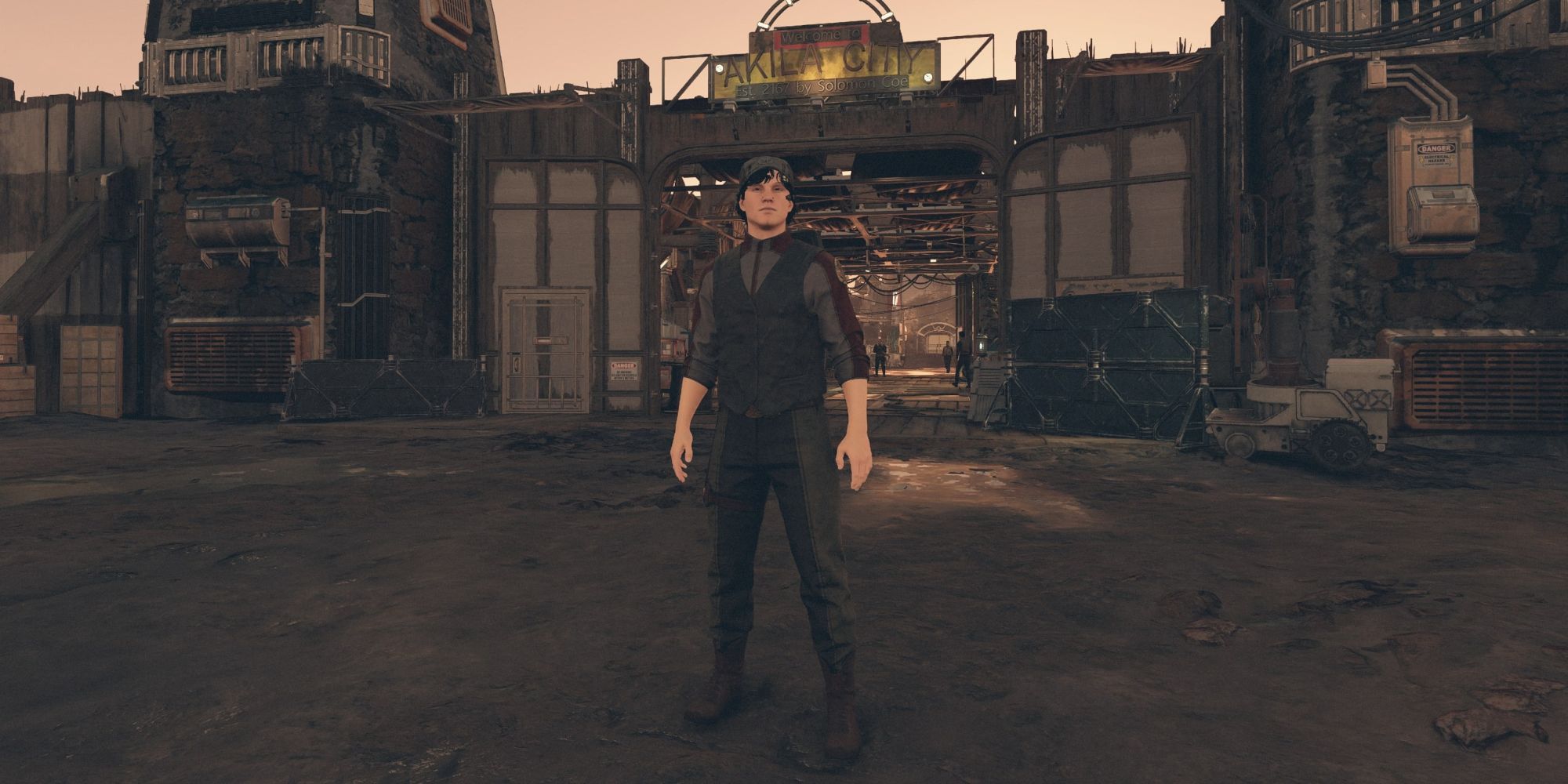 Freestar Ranger Outfit In Front of Akila City in Starfield