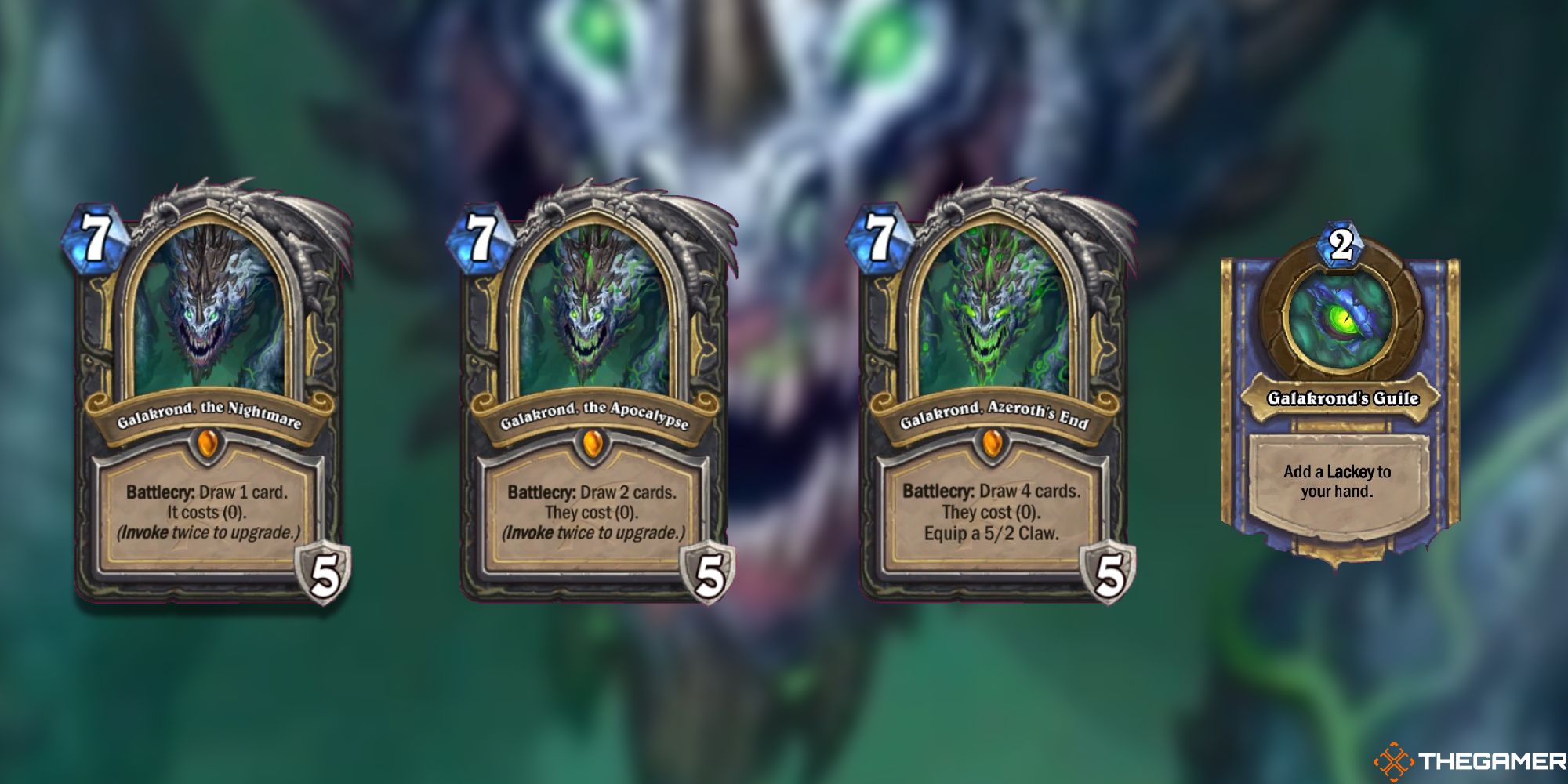 Galakrond, the Nightmare, the Apocalypse, Azeroth's End, and Galakrond's Guile