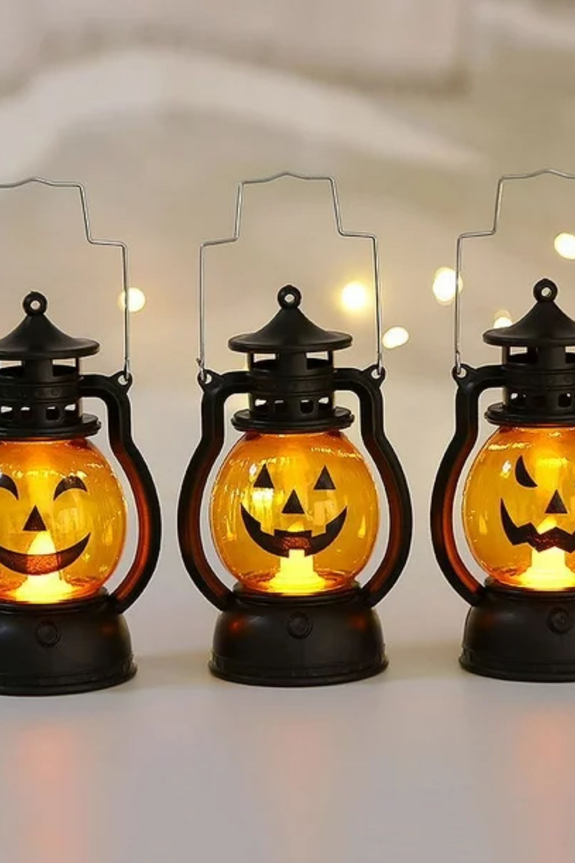 Halloween LED Lantern Lights 3-Pack