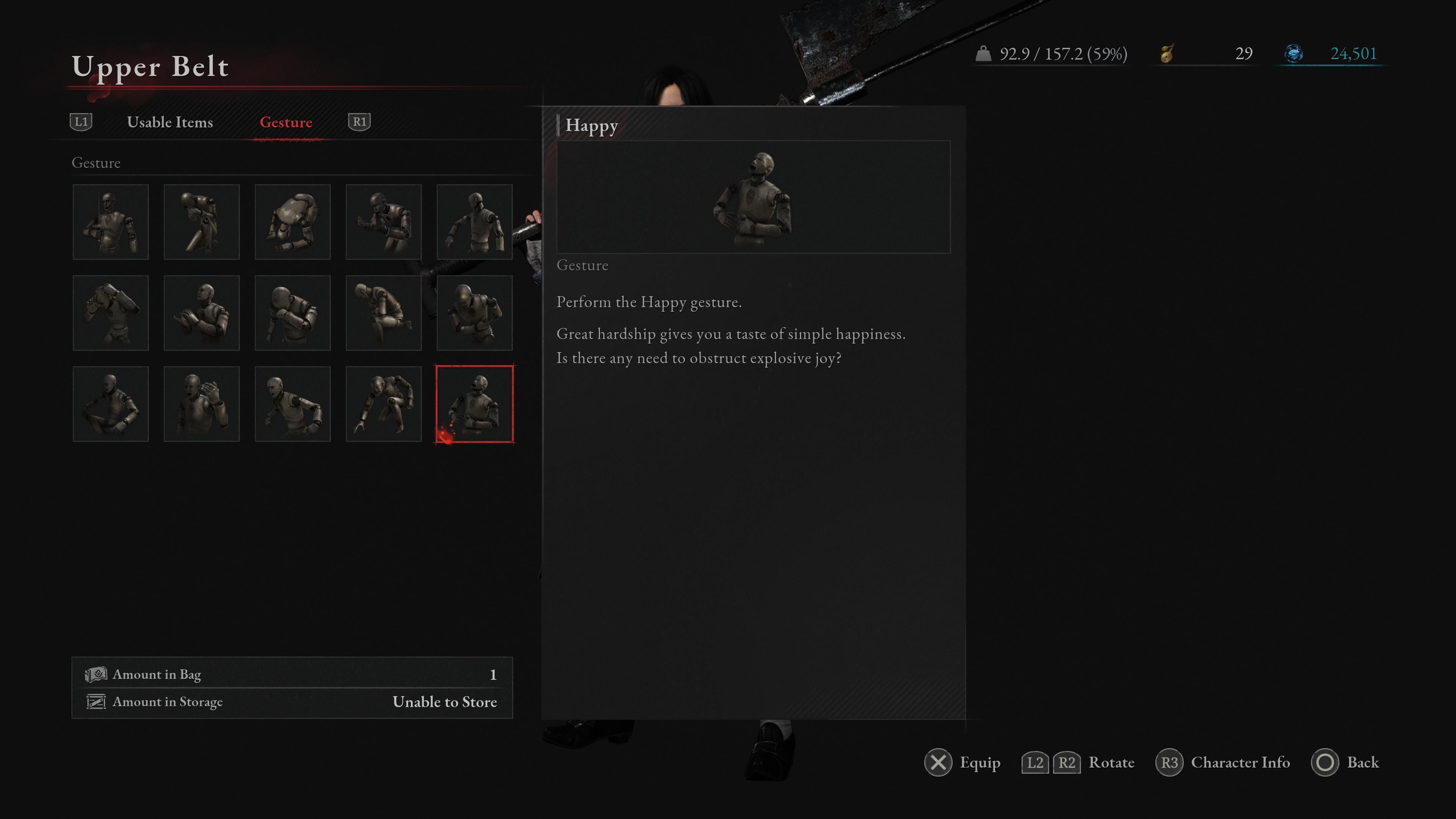 Happy Gesture in Lies Of P