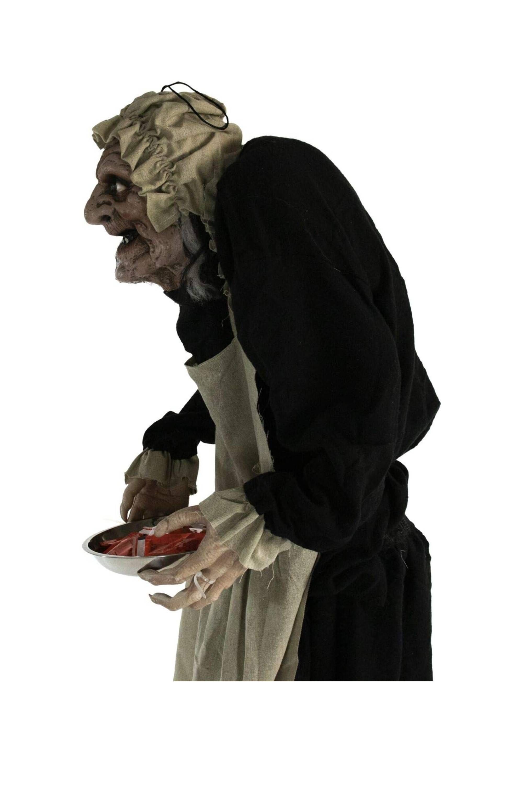 Haunted Hill Farm Animatronic Talking Zombie Maid