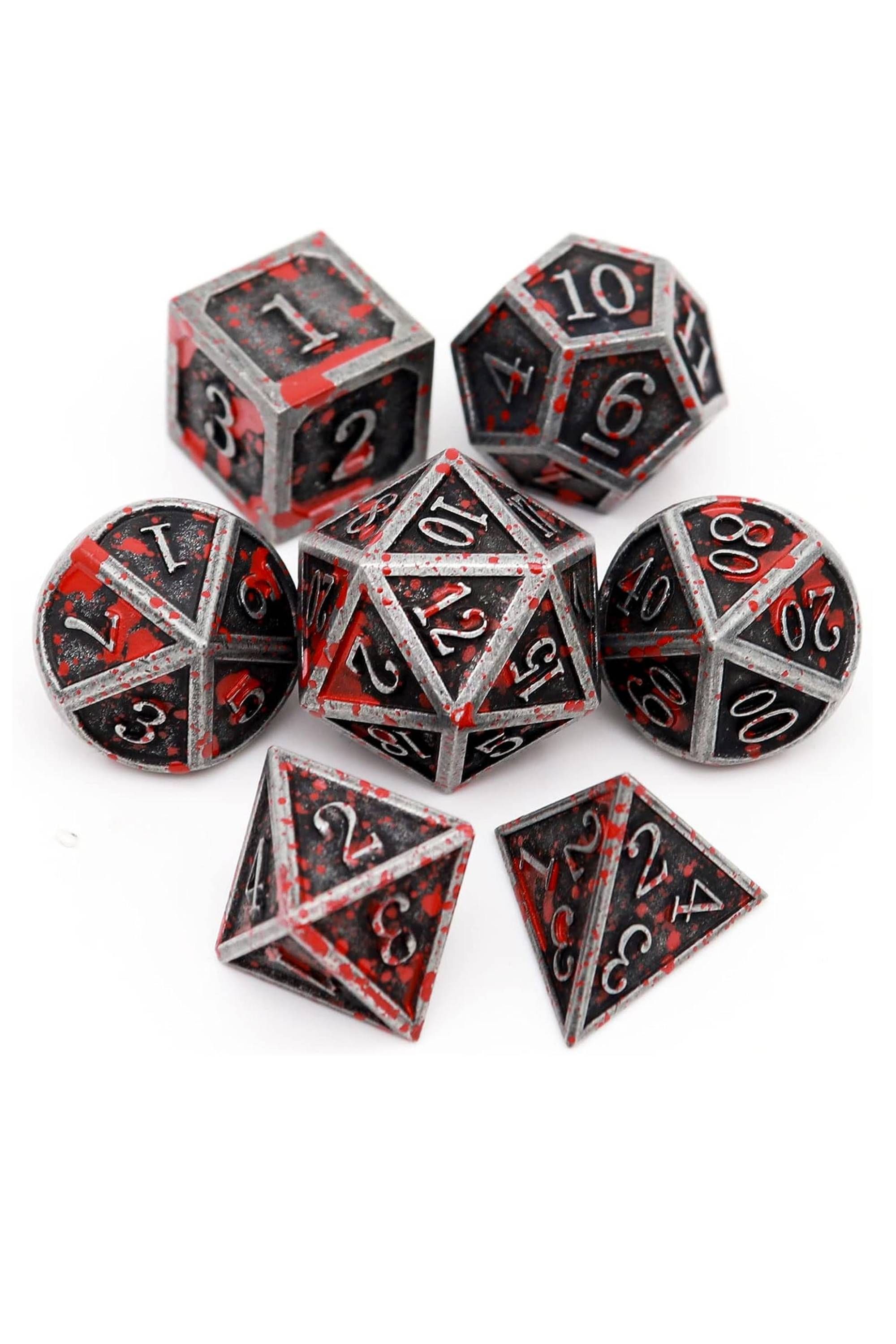 Haxtec Bloodstained Metal Dice Set