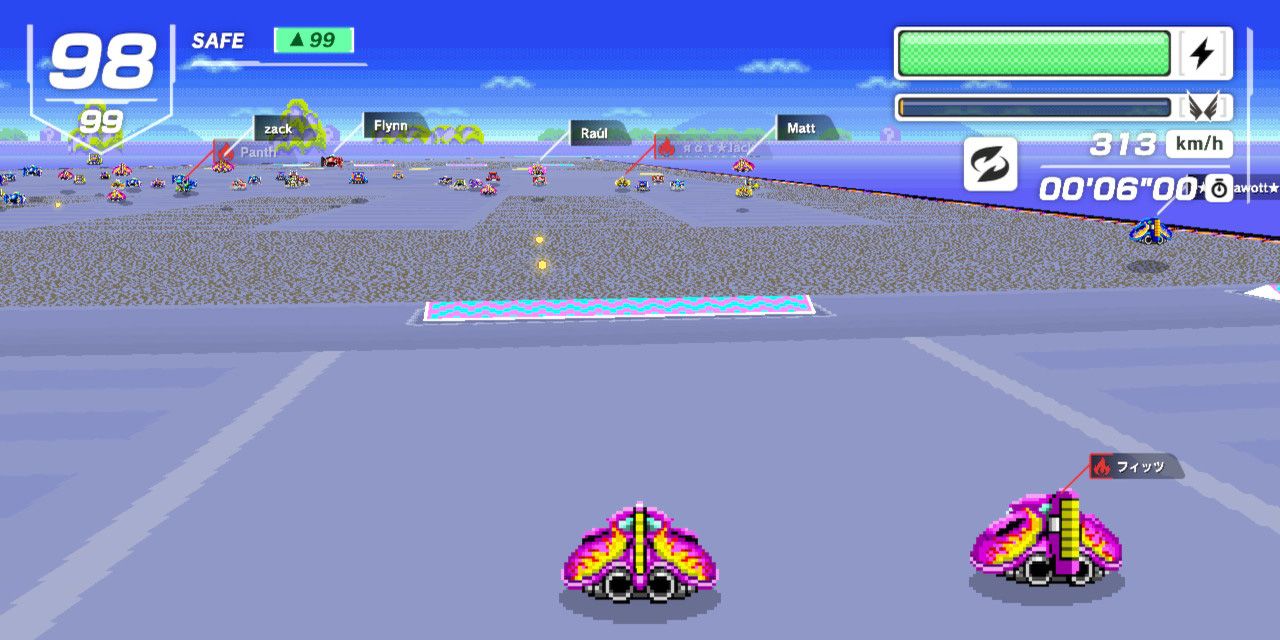 How To Win F-Zero 99 - Fire Stingray Approaching A Jump Plate In Big Blue