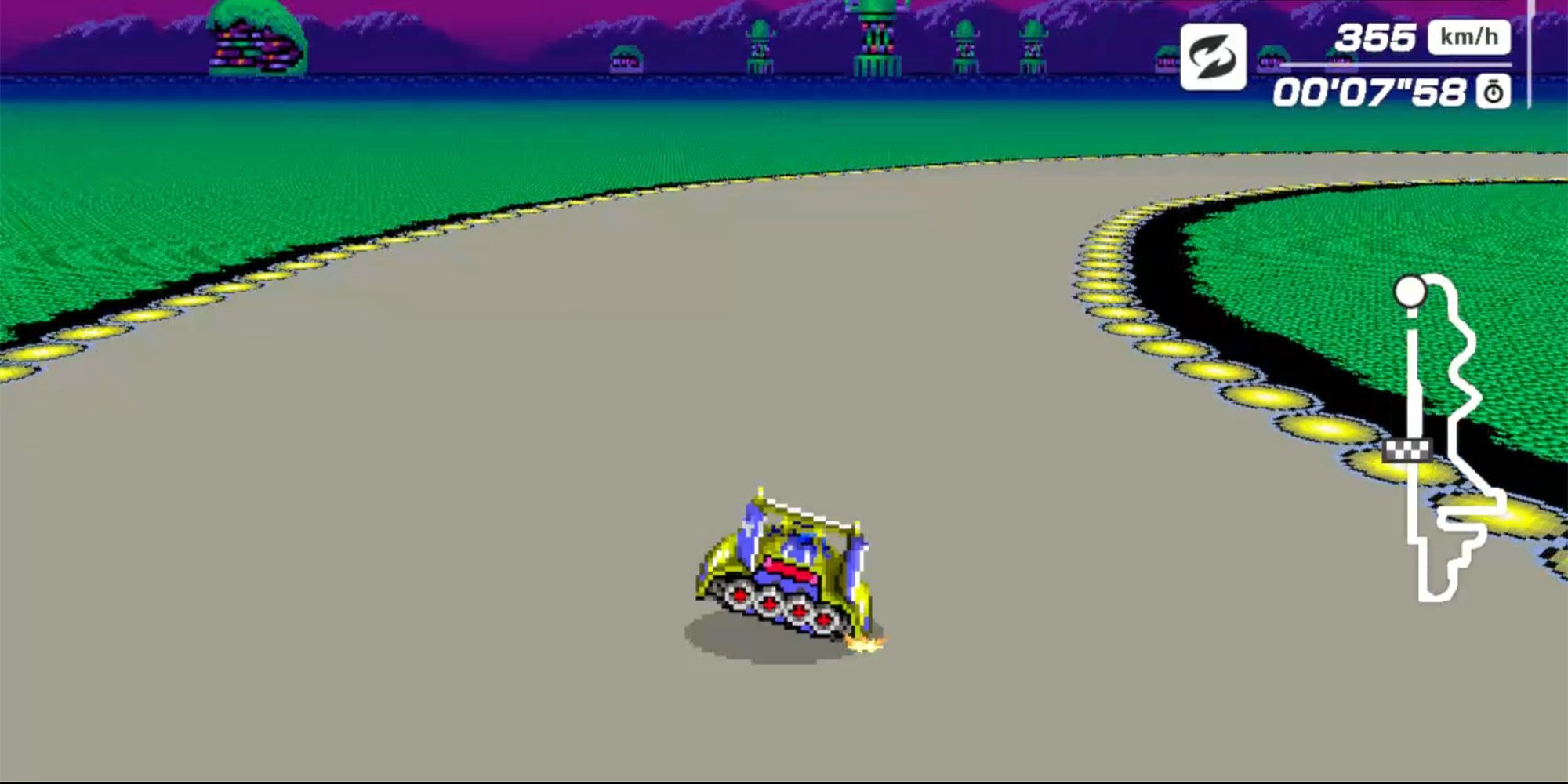 How To Win F-Zero 99 - Golden Fox Turning A Sharp Corner In Port Town