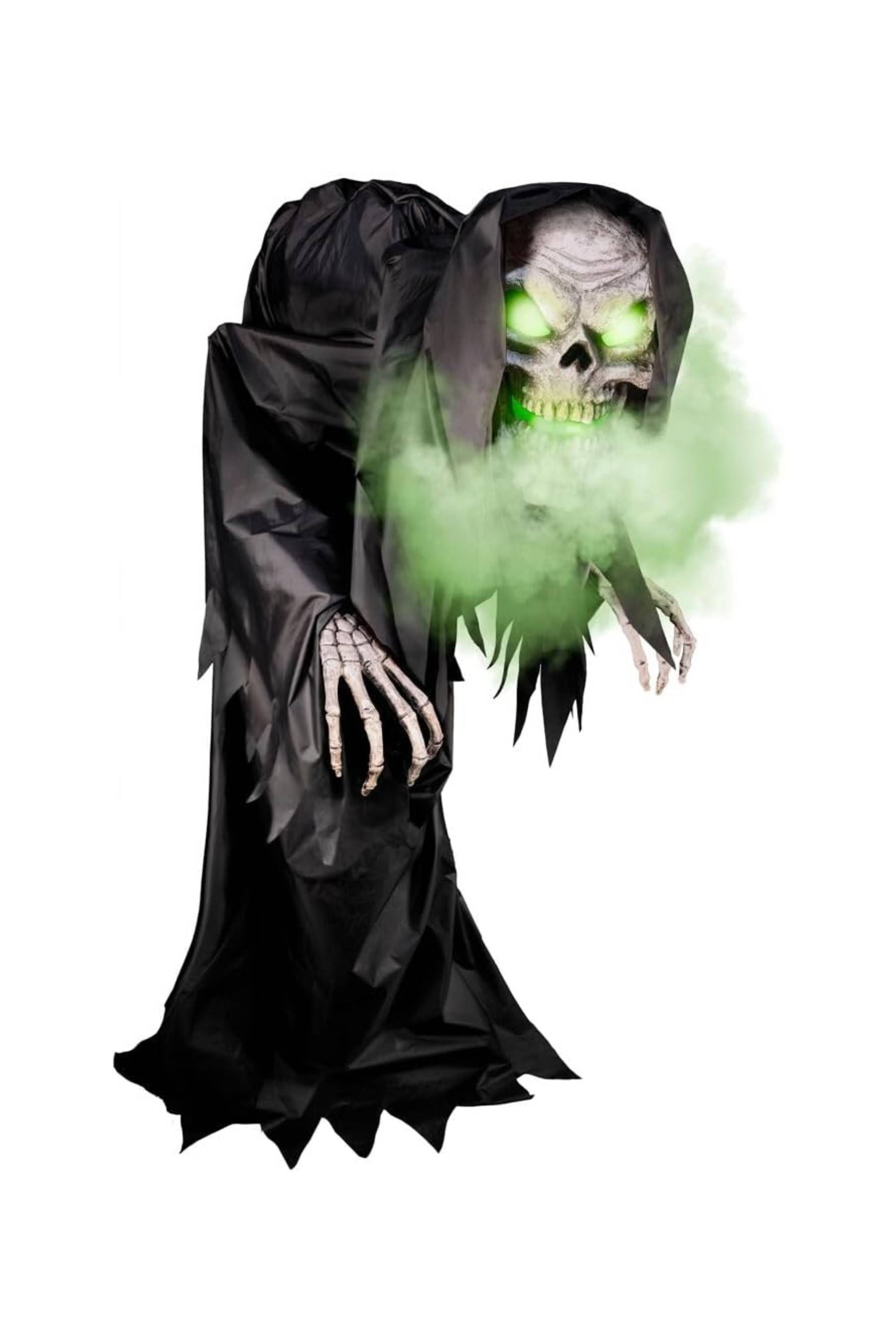 Haunted Hill Farm Animatronic Hunched Skeleton Reaper