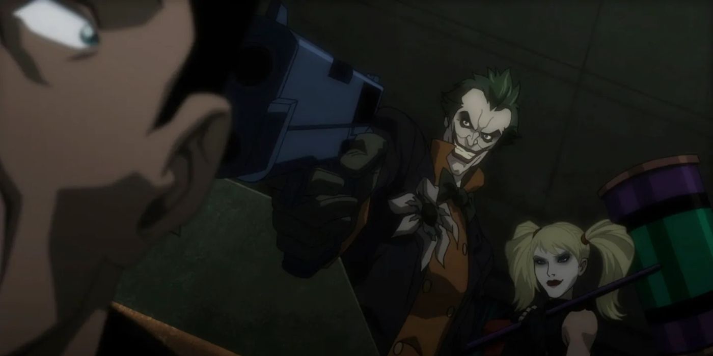 Joker and Harley Quinn in Batman: Assault on Arkham