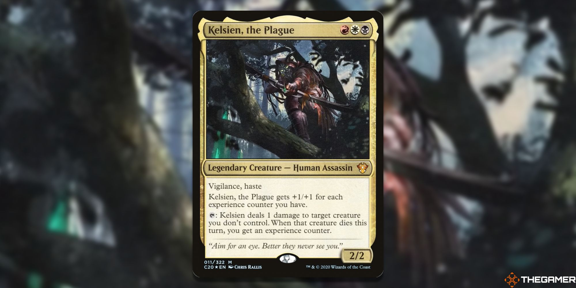 Image of the Kelsien, the Plague  card in Magic: The Gathering, with art by Chris Rallis