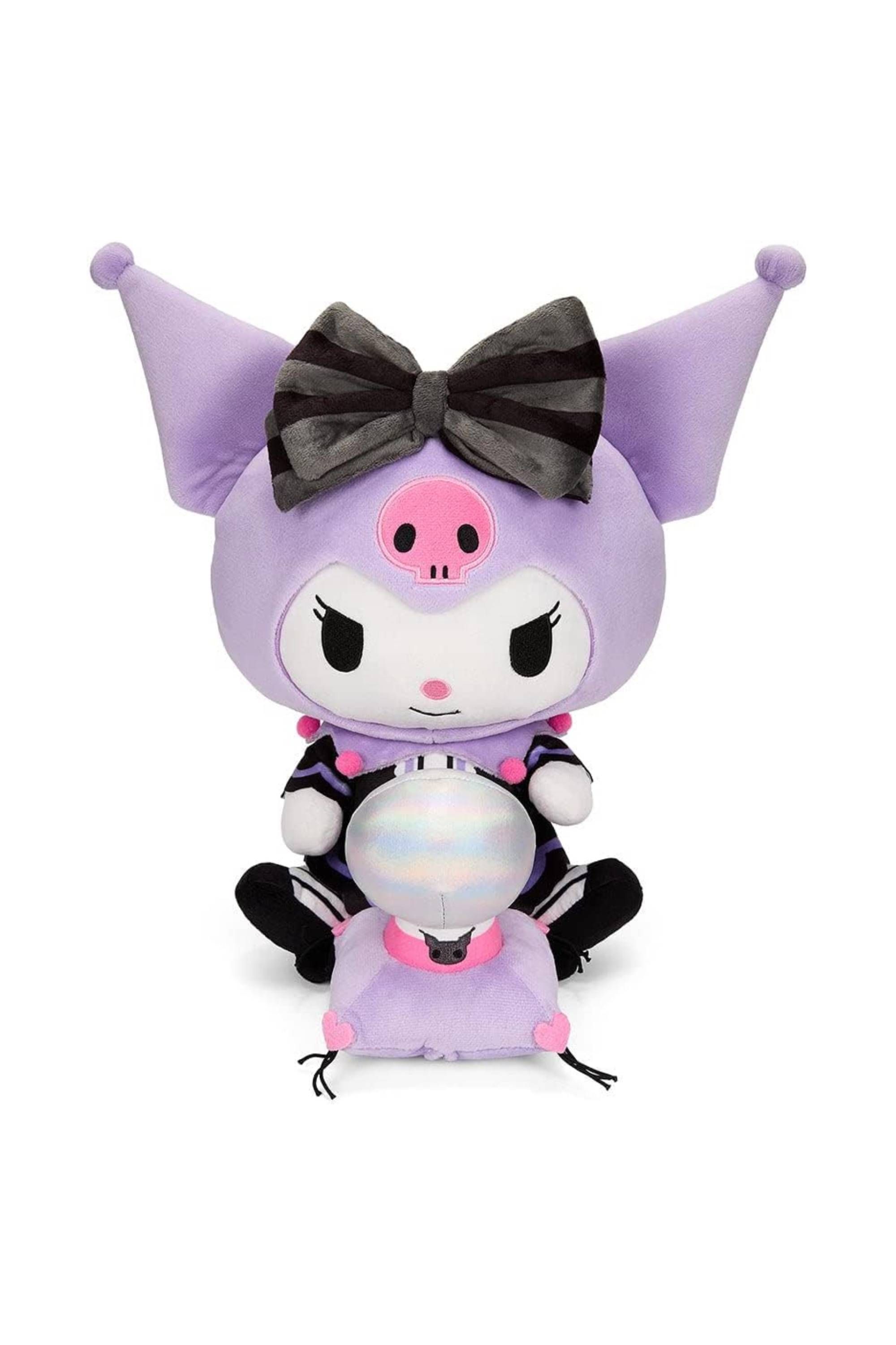 Kidrobot Hello Kitty and Friends Kuromi Fortune Teller with Light-Up Ball Medium Plush