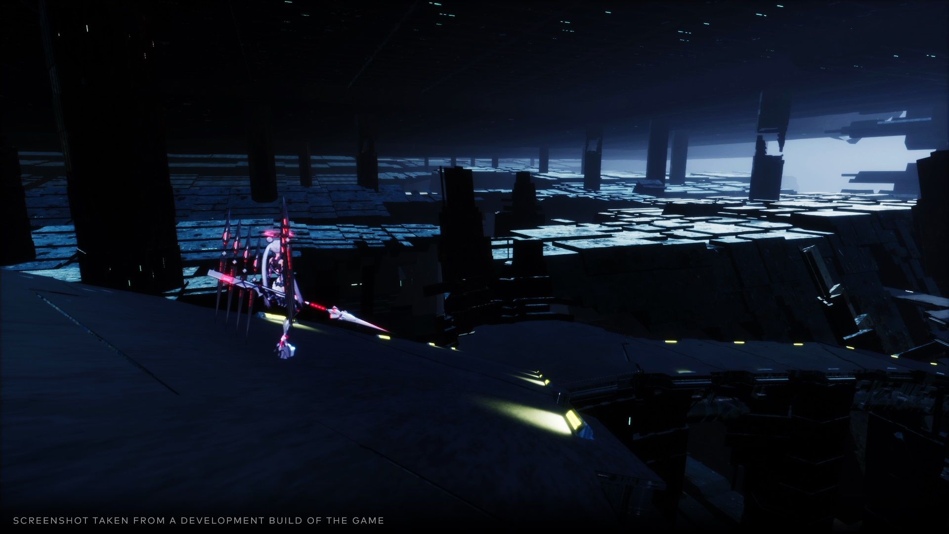 Leben in her synthetic form overlooking Eden in Crymachina.