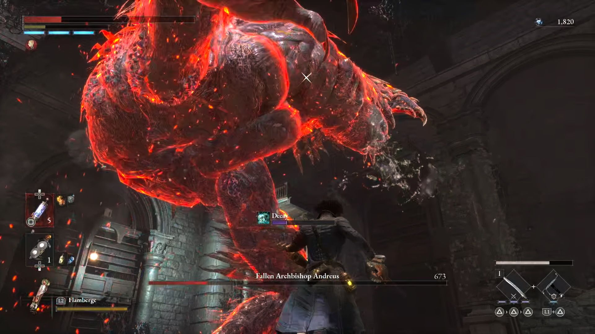 Lies Of P, Fallen Archbishop Andreus, Andreus using his furious stomp attack