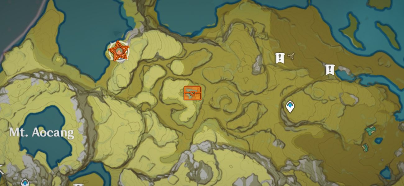 Map Location of Liyue Shrine of Depth 5