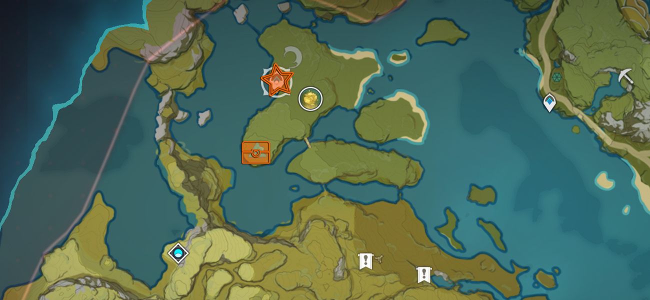 Map Location of Liyue Shrine of Depth 8