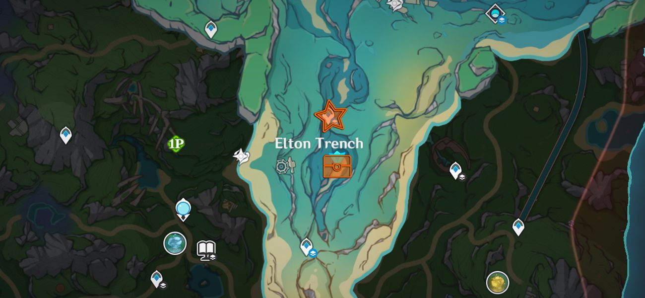 Map Location of Fontaine Shrine of Depth 1