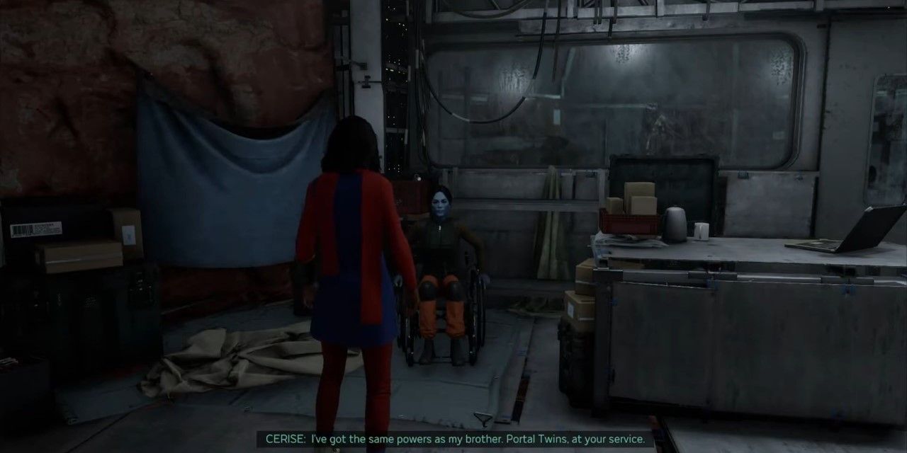 Screenshot of meeting Cerise in the Ant Hill of Marvel's Avengers