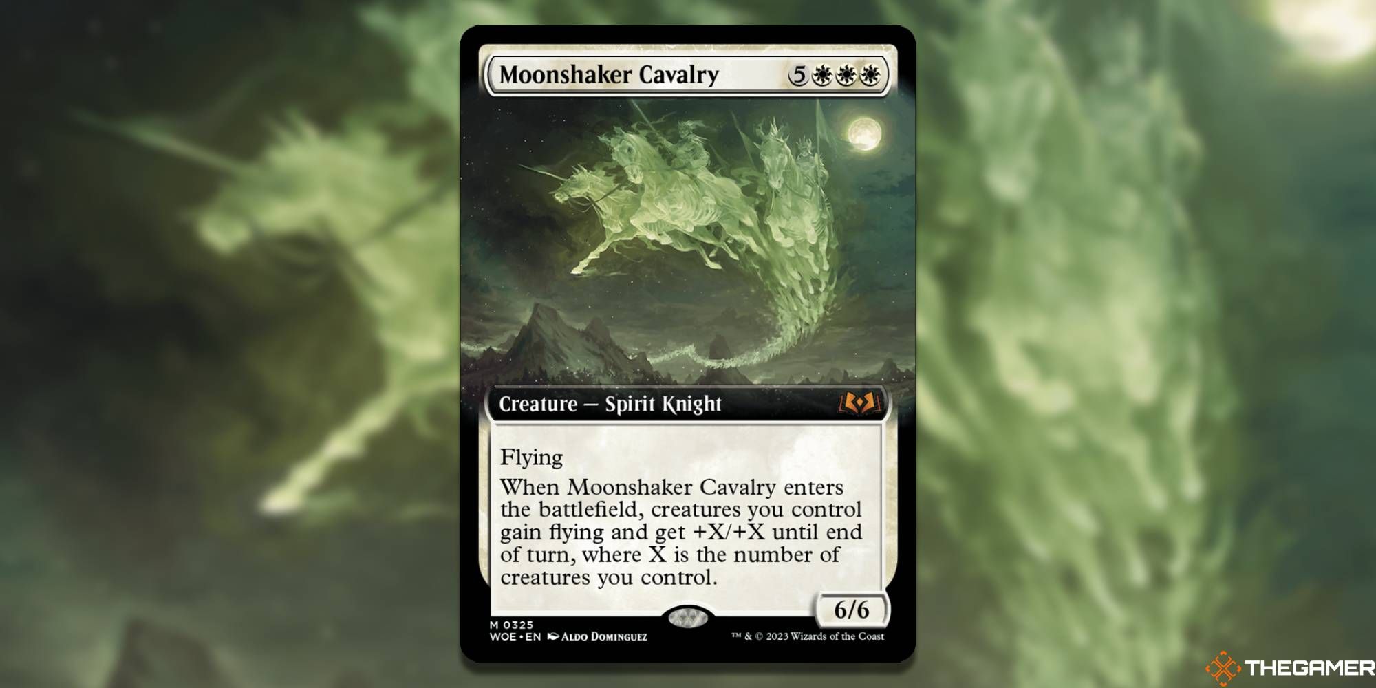 Moonshaker Cavalry (Extended art) In MTG