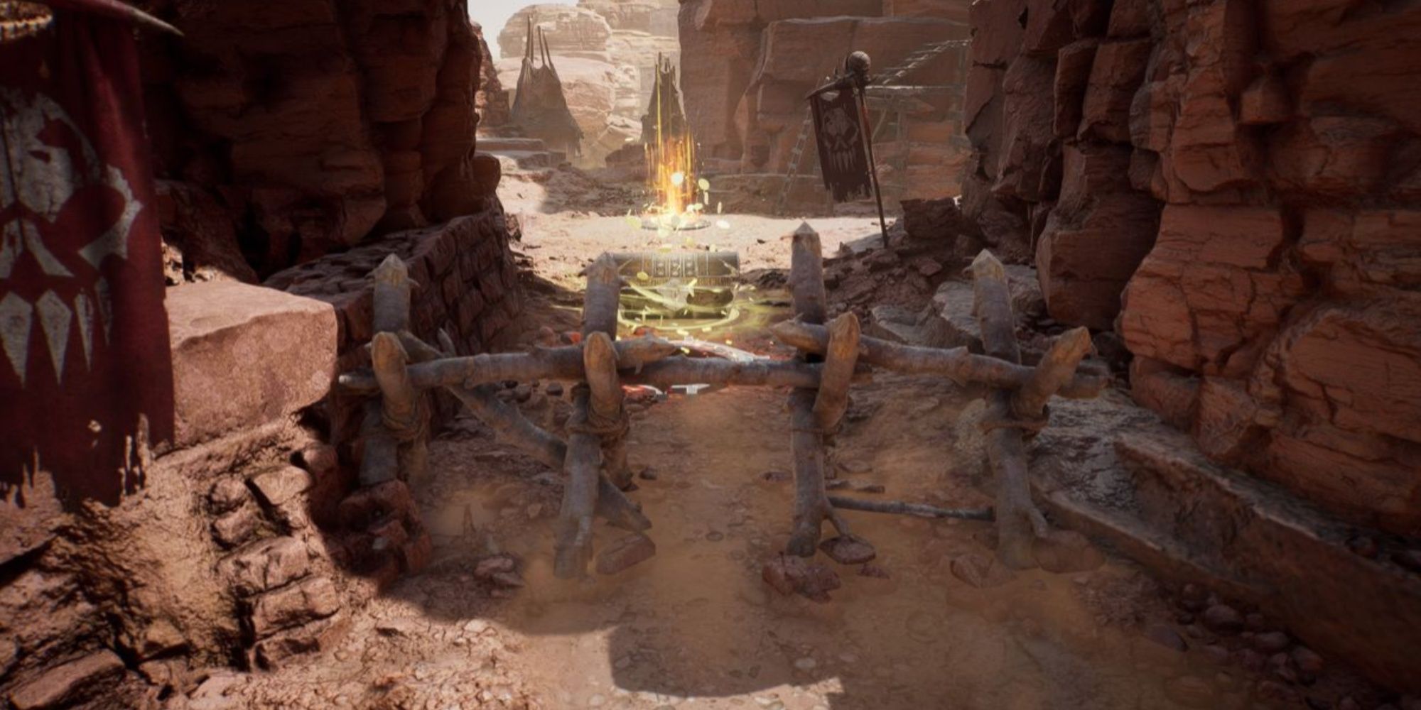A barricaded Chest in Mortal Kombat 1's Invasion Mode that can be accessed by completing a Klue.