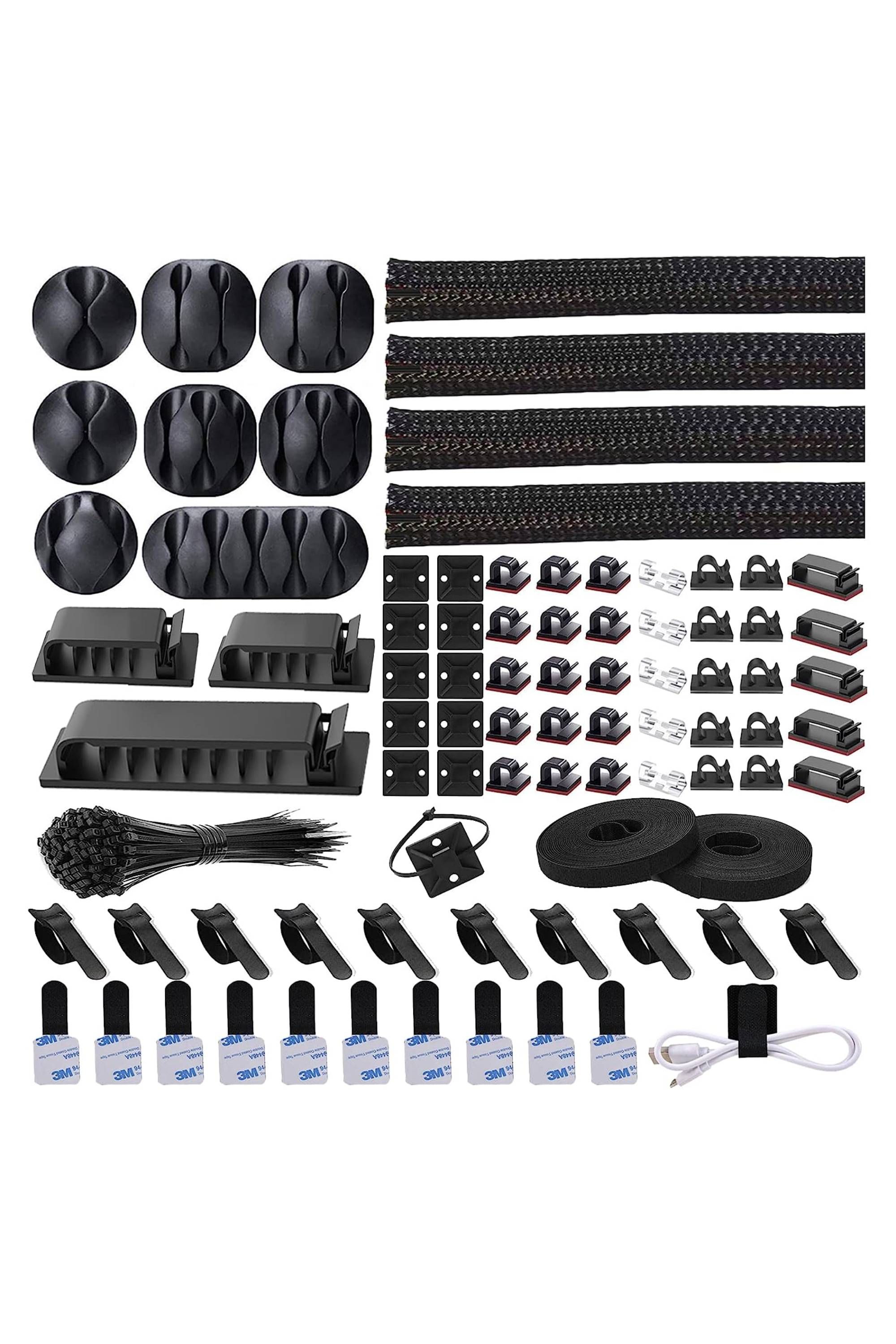 N NOROCME 192-Piece Cable Management Kit
