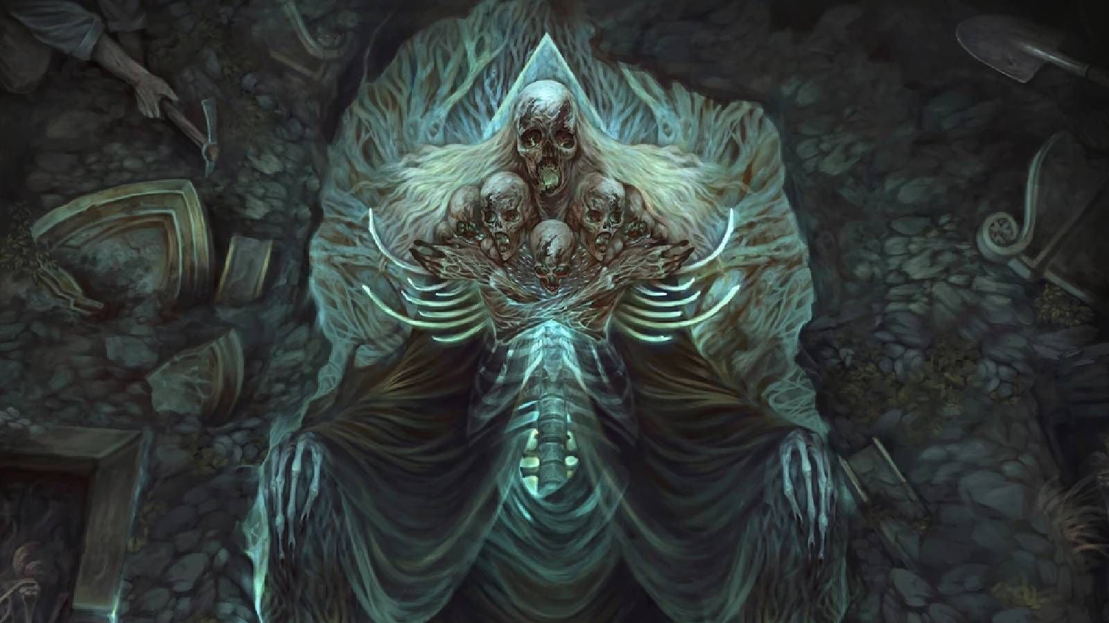Artwork of Myrkul, Lord of Bones by Isis Sargare