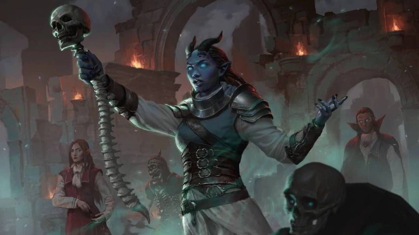 Artwork of the card Death-Priest of Myrkul by Lius Lasahido