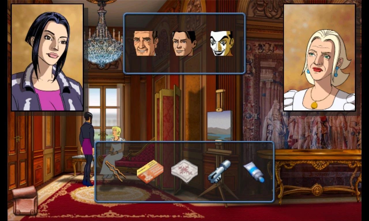 Nico speaking with another character in Broken Sword The Directors Cut-1