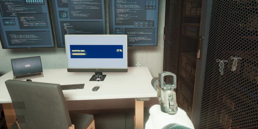 the server room computer for gold & sharke bank in payday 3