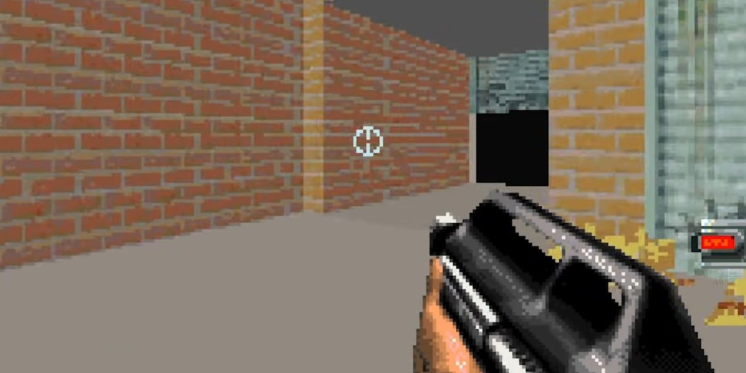 Playing through a level in ecks vs sever for the GBA