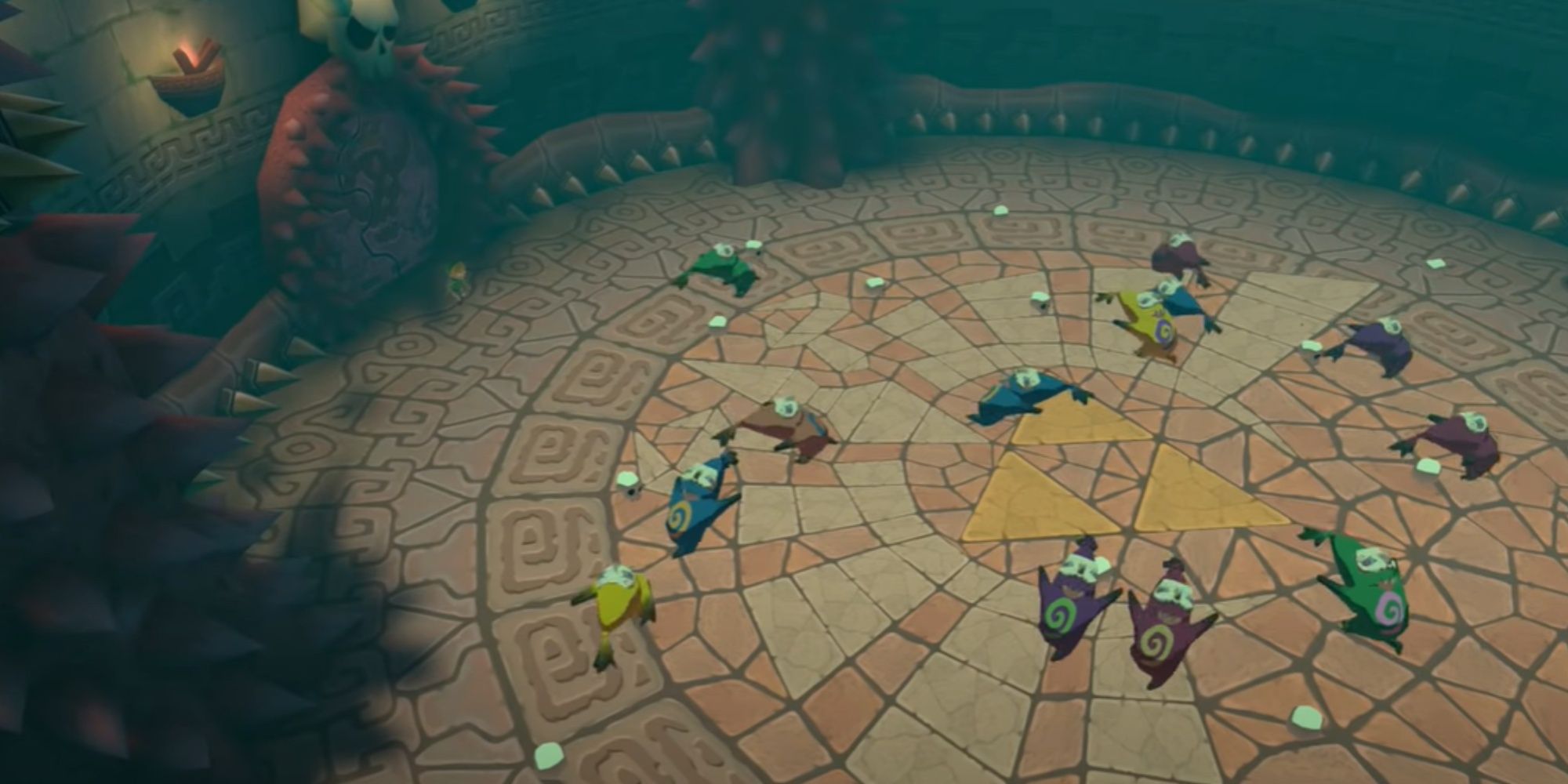 Poes running around the boss arena in The Wind Waker HD