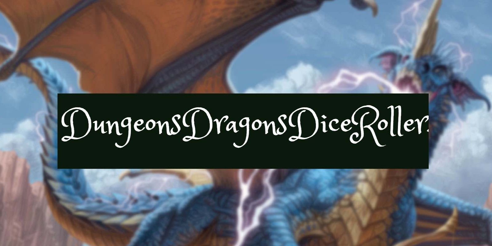 Dungeons and Dragons Online Dice Roller Dungeonsdragonsdiceroller With Blue Dragon Artwork via Wizards of the Coast