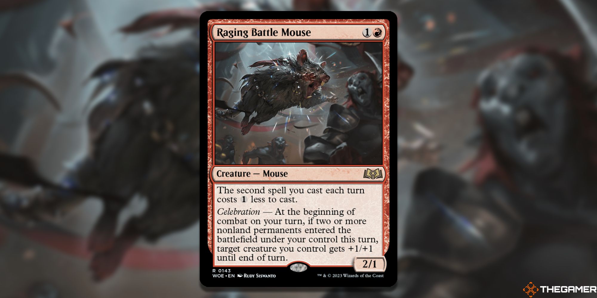 MTG: Raging Battle Mouse card