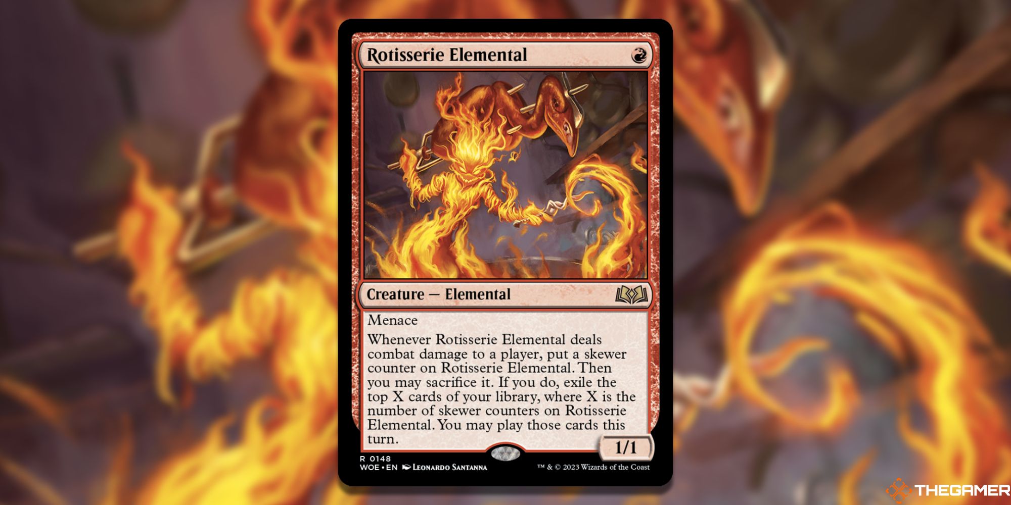 MTG: Rotisserie Elemental card