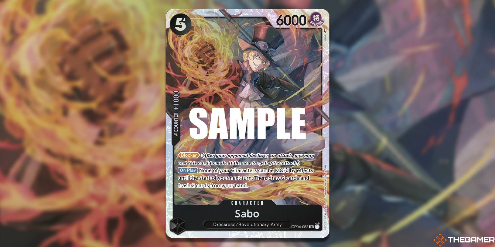sabo one piece card game full card art op04