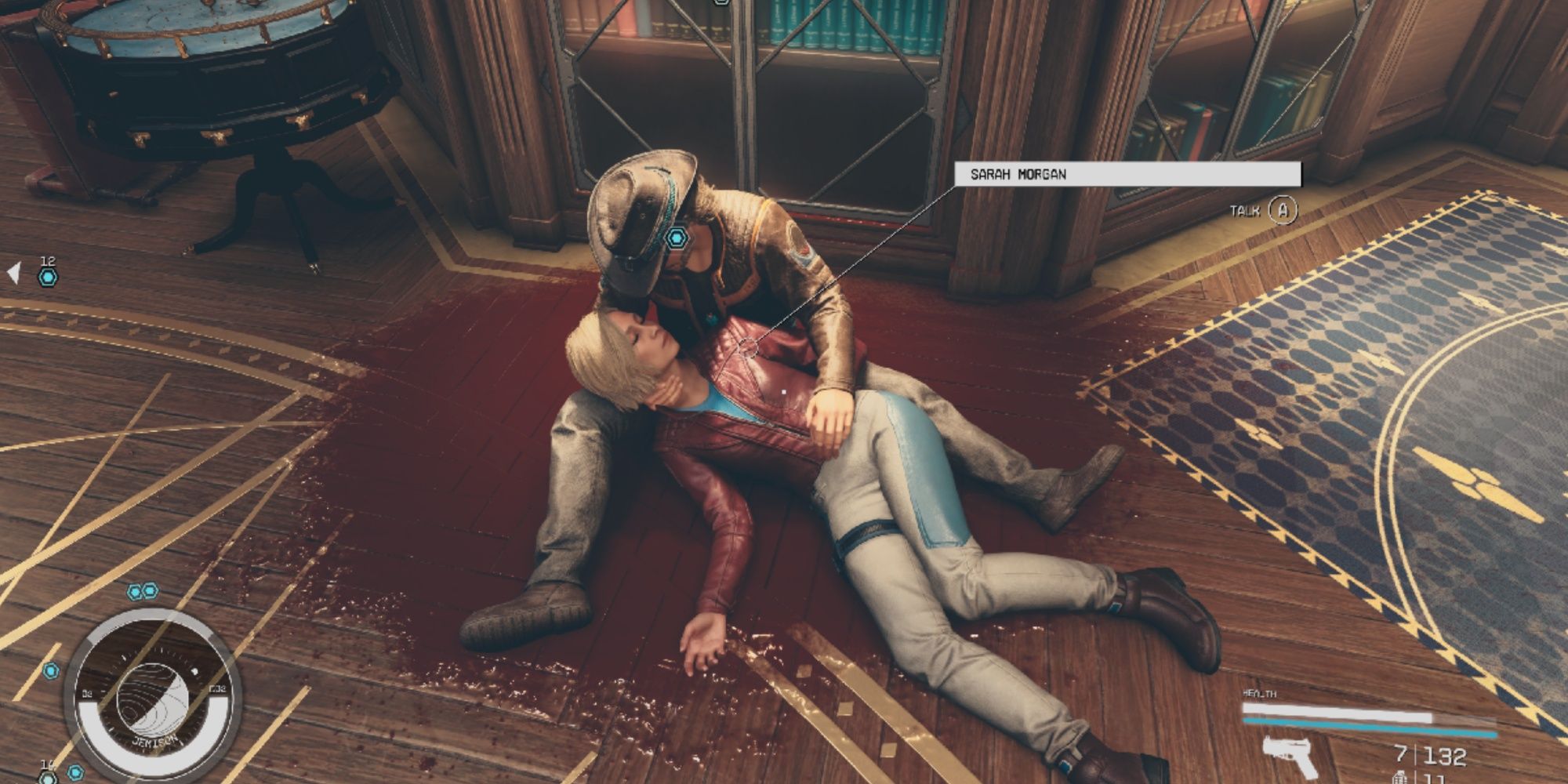 Sarah dies in the High Price to Pay mission in Starfield