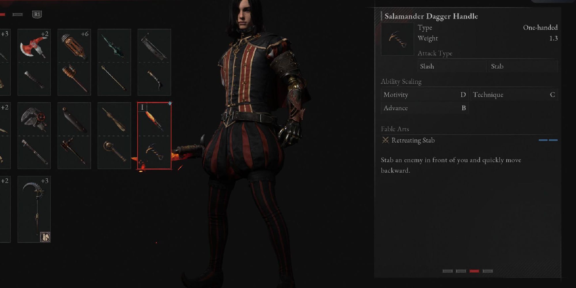 lies of p salamander dagger handle