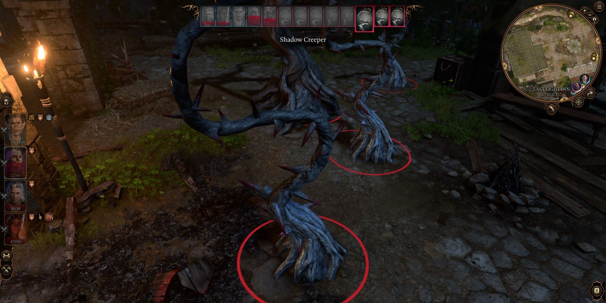 Shadow Creeper tree monster in Baldurs Gate 3 at Last Light Inn
