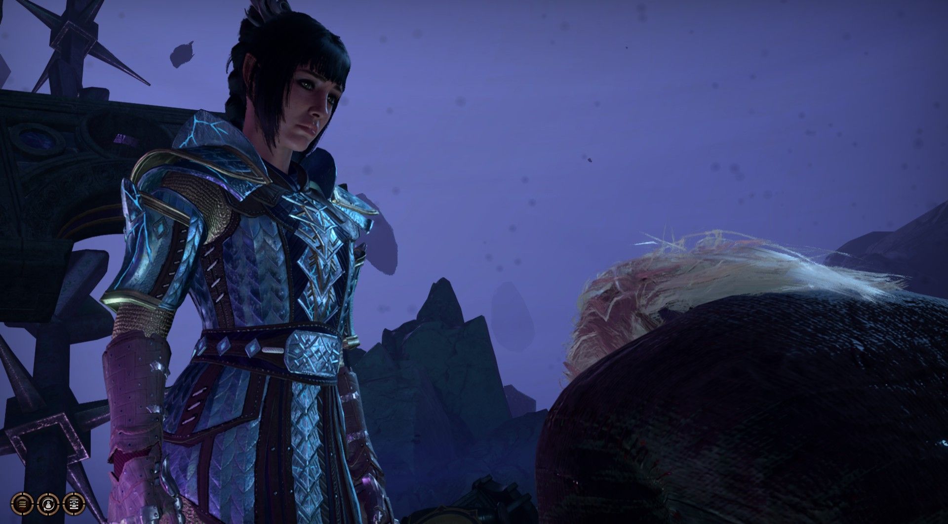 Shadowheart standing before the Nightsong in the Gauntet of Shar- Baldur's Gate 3