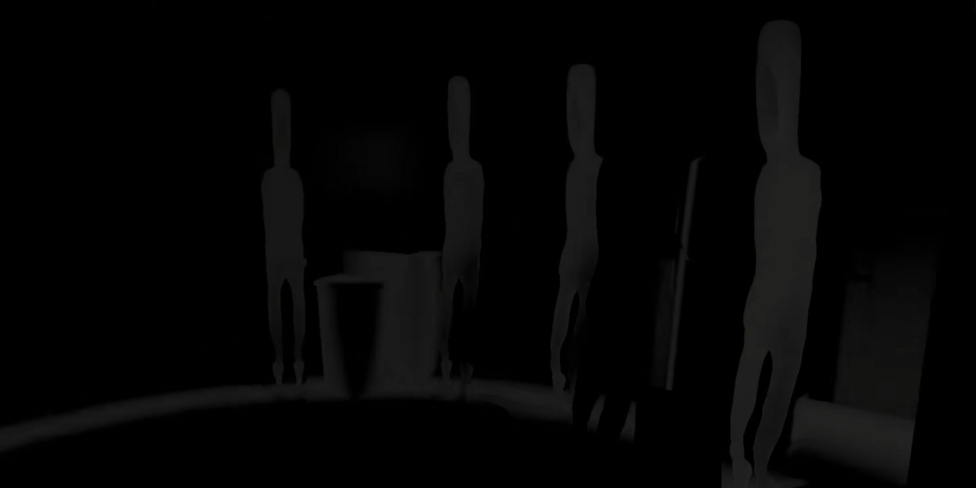 Sightless multiple creatures in a kitchen