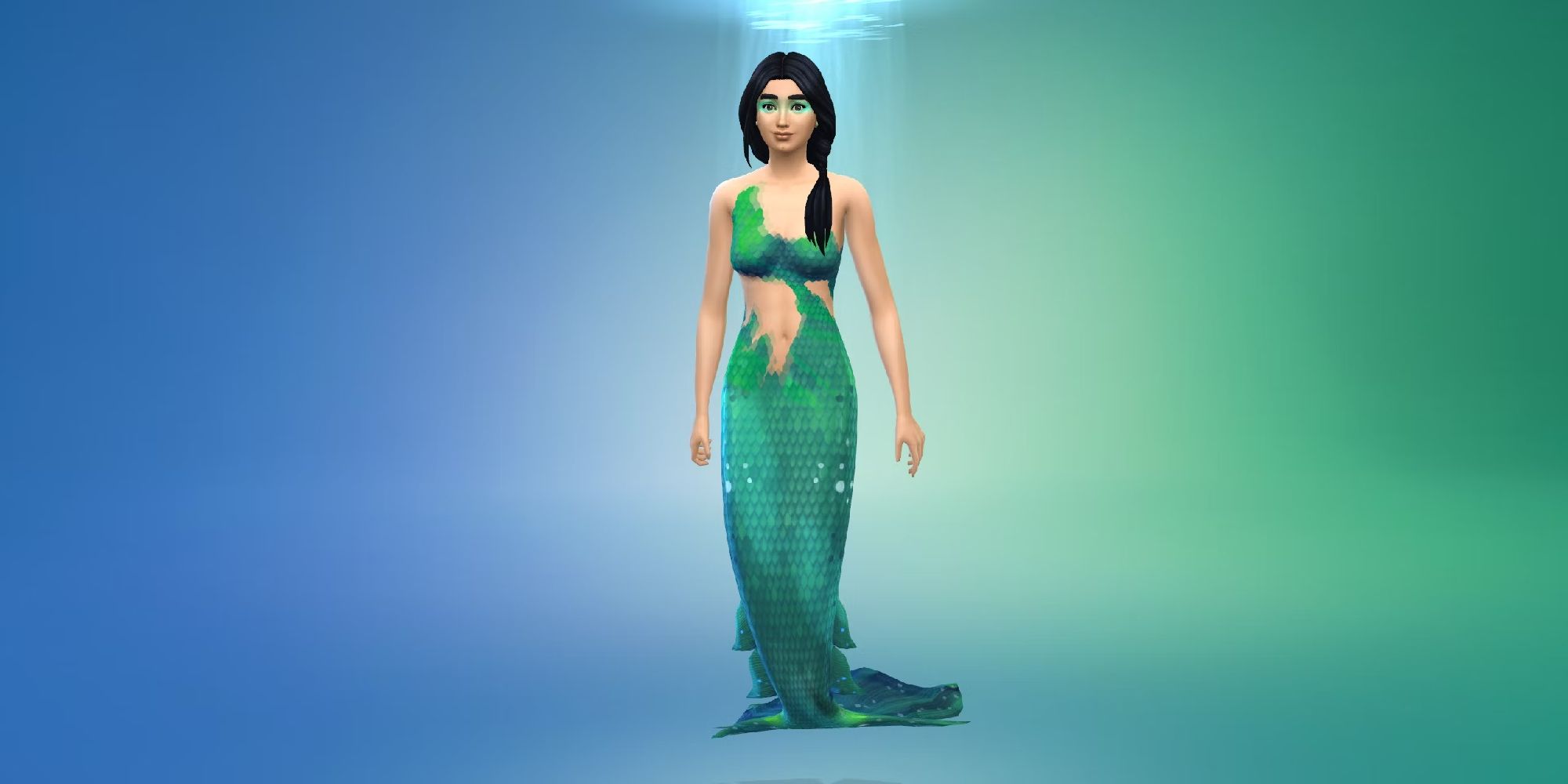 sims 4 mermaid in CAS