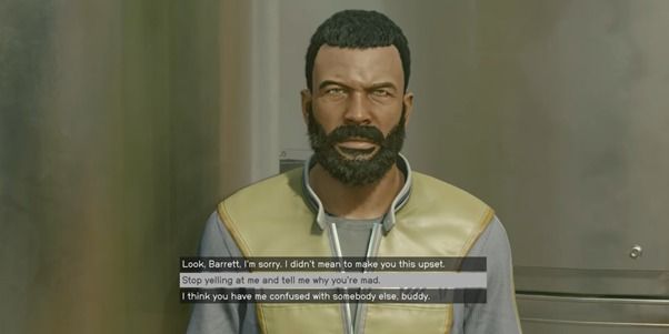 Barrett angry companion dialogue