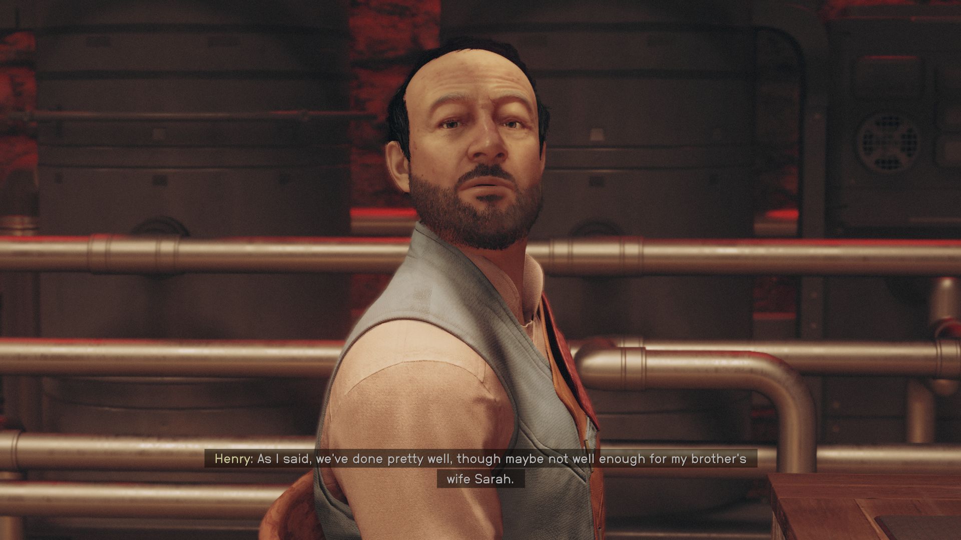 Henry Filburn sitting in his home, talking to you about his beer business.