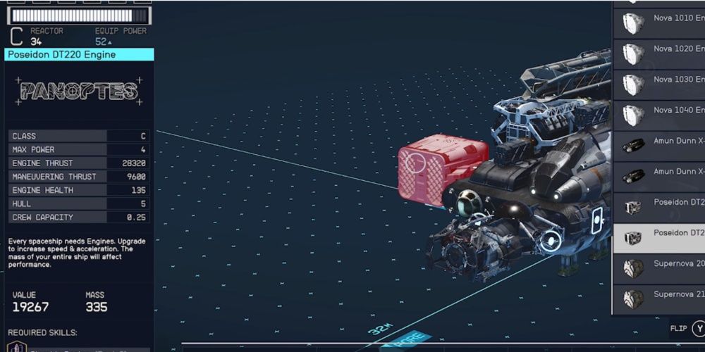 Starfield, Poseidon DT-220 Engine Screenshot