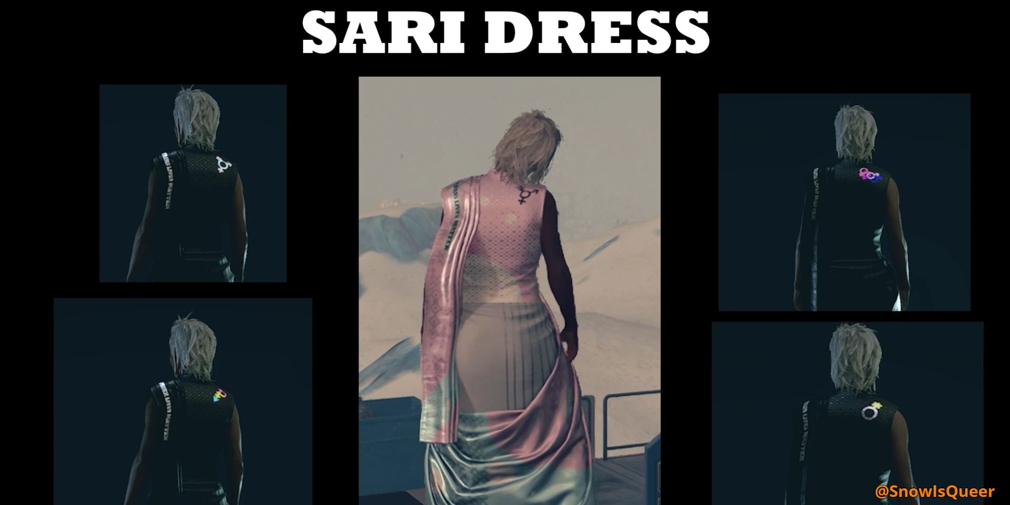Starfield Pride Collection Sari by SnowIsQueer