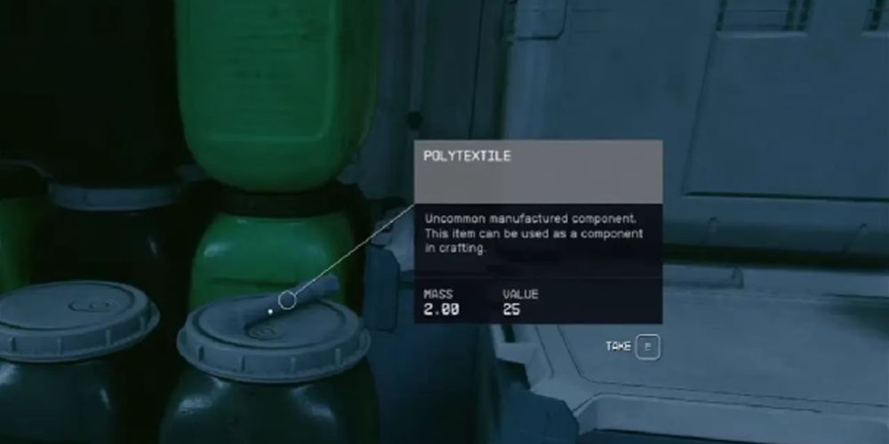 Starfield, Screenshot Of Lootable Polytextile