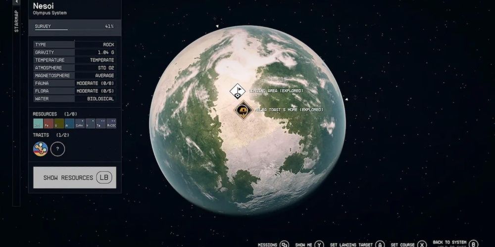Starfield, Screenshot Of Planet Nesoi On The Planet Scan Screen