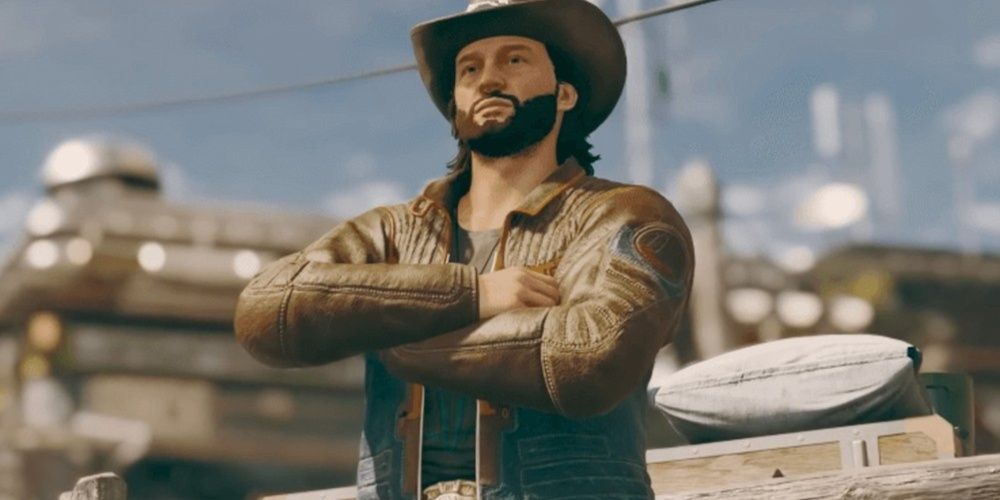 Starfield, Screenshot Of Sam Coe Posing With His Arms Crossed