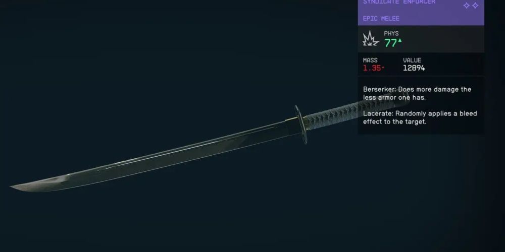 Starfield, Screenshot Of The Syndicate Enforcer On The Inventory Screen