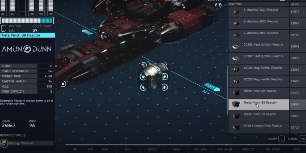 Starfield, Screenshot Of The Theta Pinch D9 Reactor 