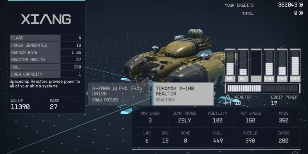 Starfield, Screenshot Of The Tokmak X-100 Reactor 