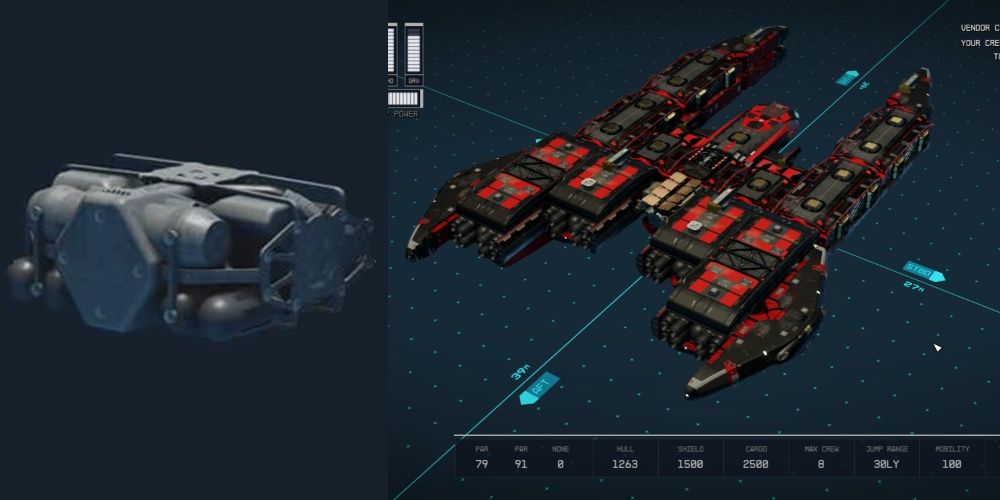 Starfield, Split Image Screenshots Of The 104DS Mag Inertial Reactor 