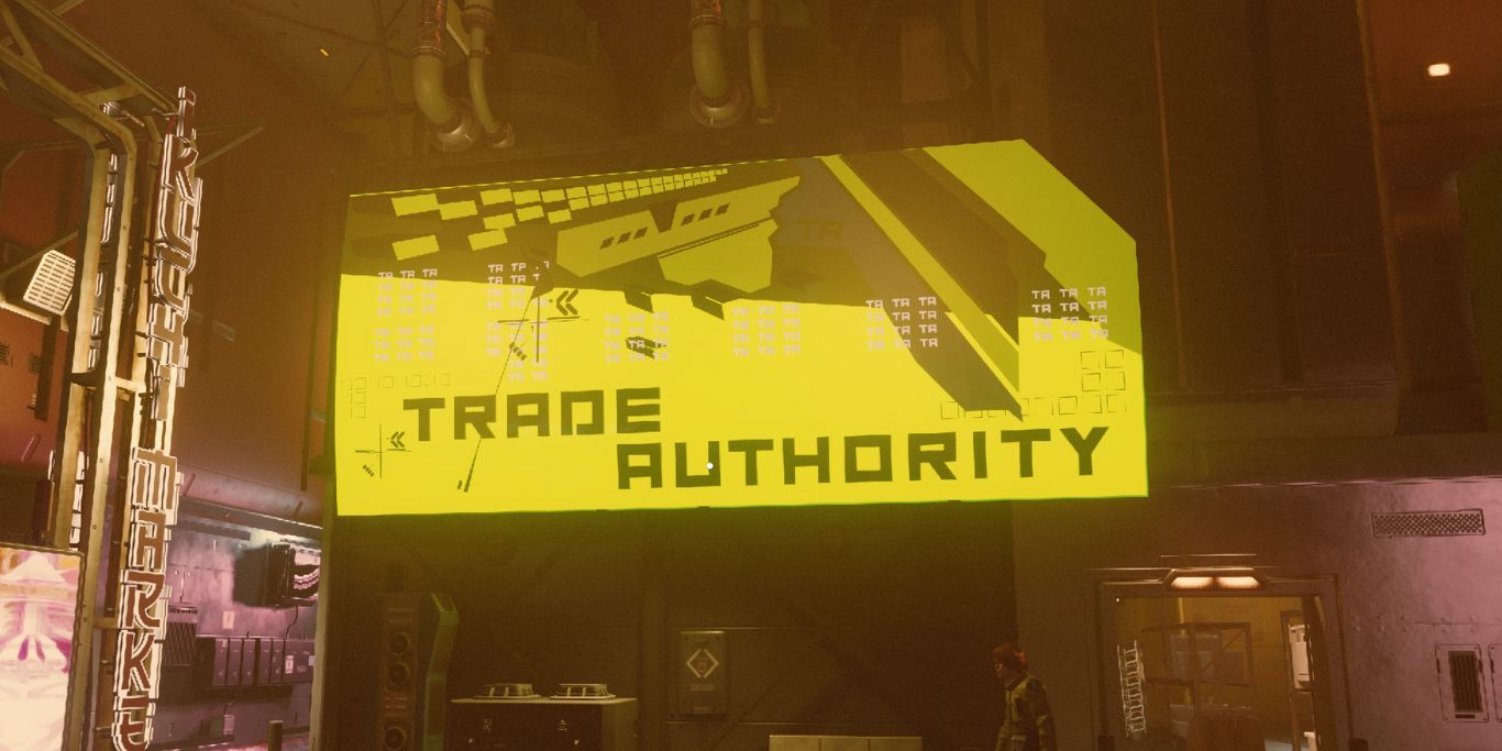 Starfield Trade Authority Vendor In Neon
