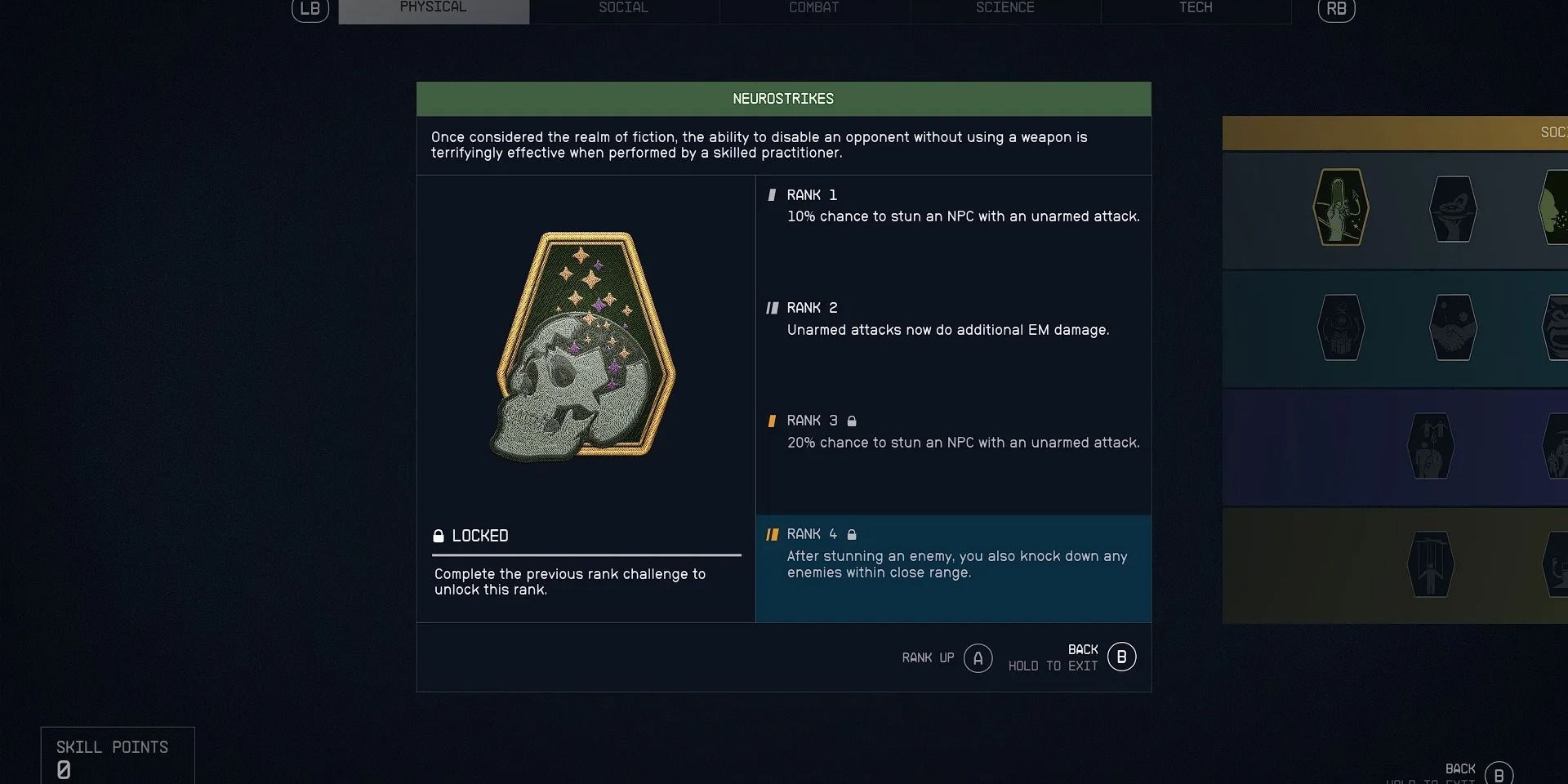starfield neurostrikes skill
